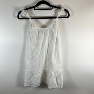 Vineyard Vines Kids White Eyelet Shell Dress Girls Size M 10 12 Beach Summer